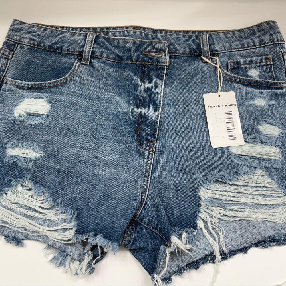 Brand New Distressed Denim Women Shorts